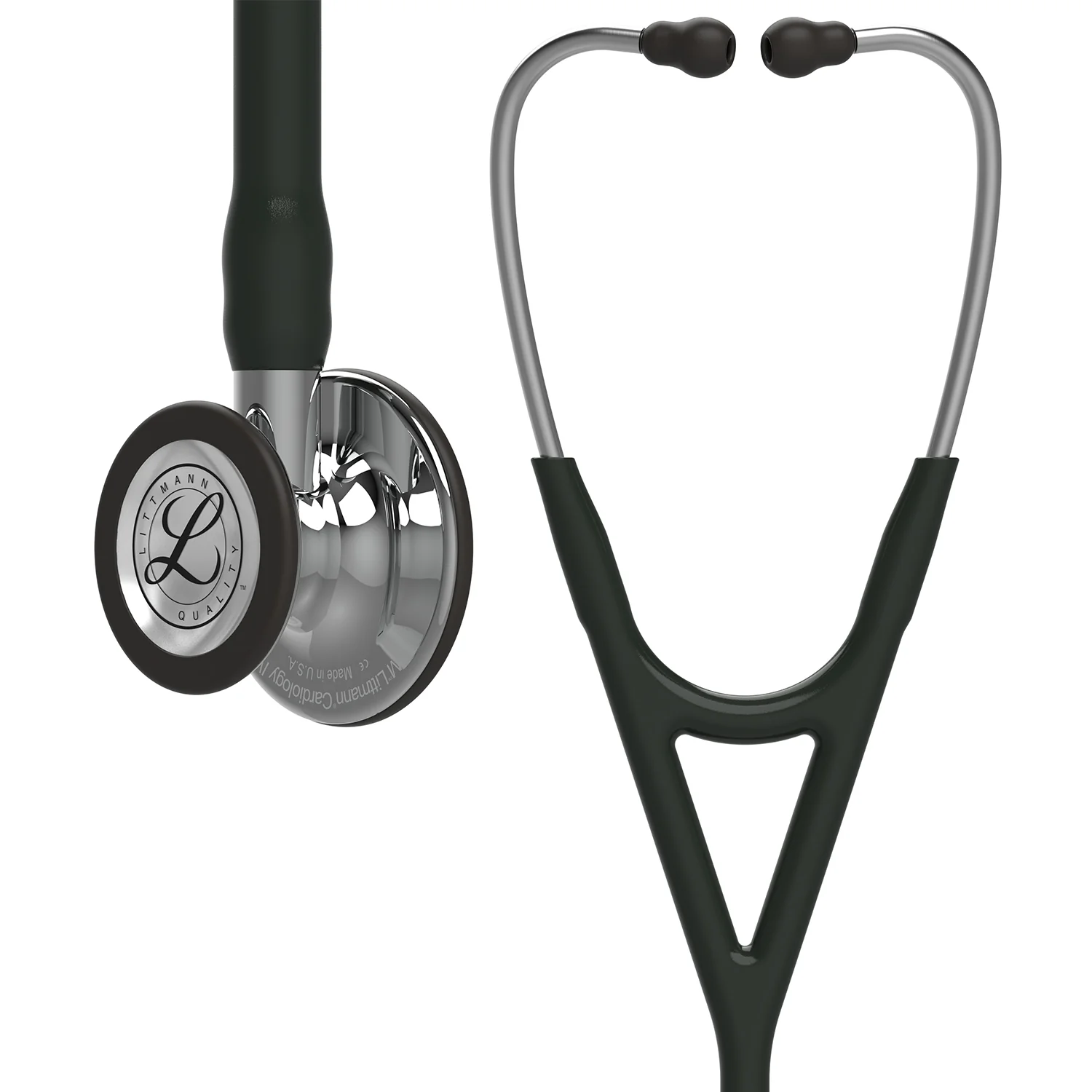 Littmann Cardiology IV Diagnostic Stethoscope: Black & Mirror-Finish 6177