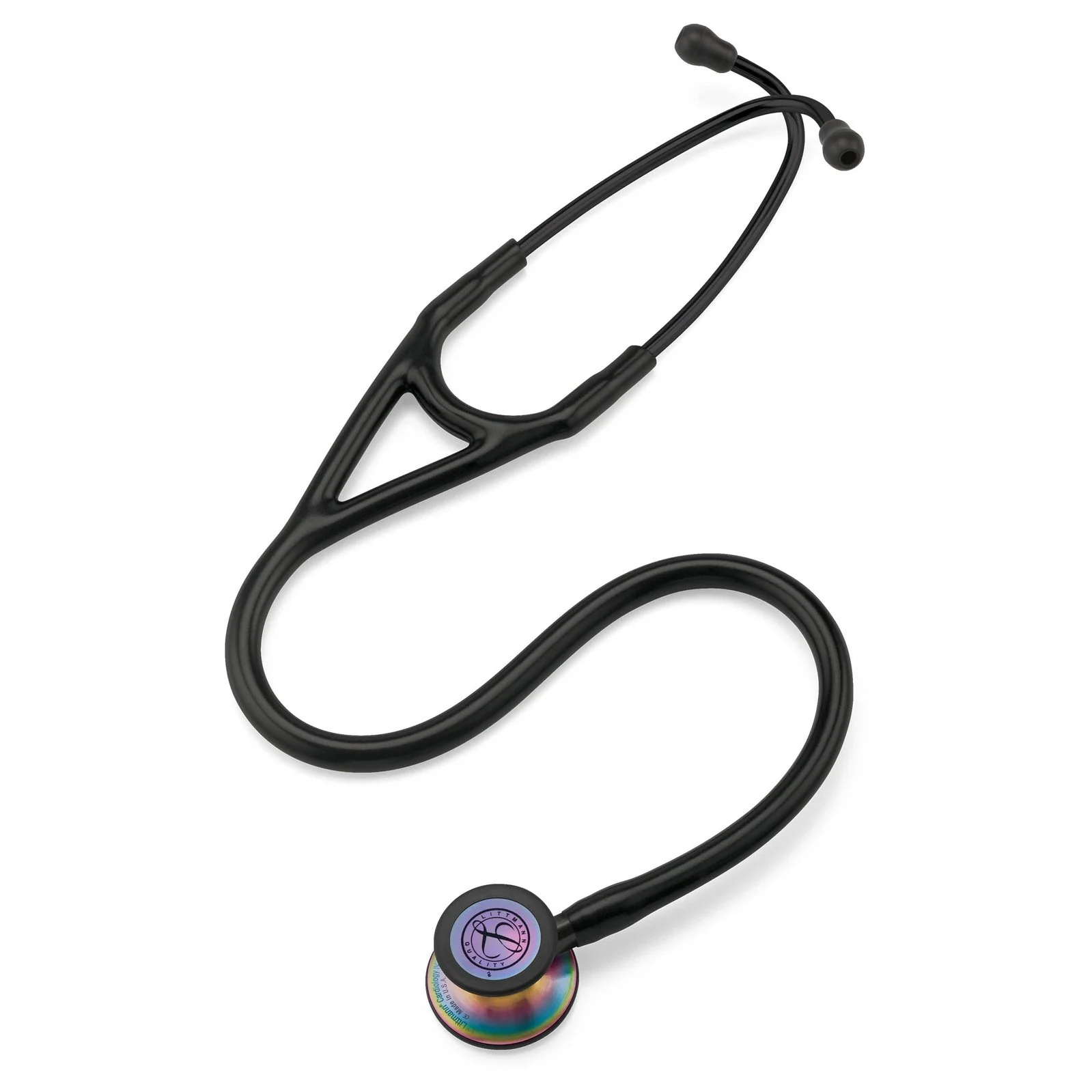 Littmann Cardiology IV Diagnostic Stethoscope: Black & Rainbow 6165 - Image 5