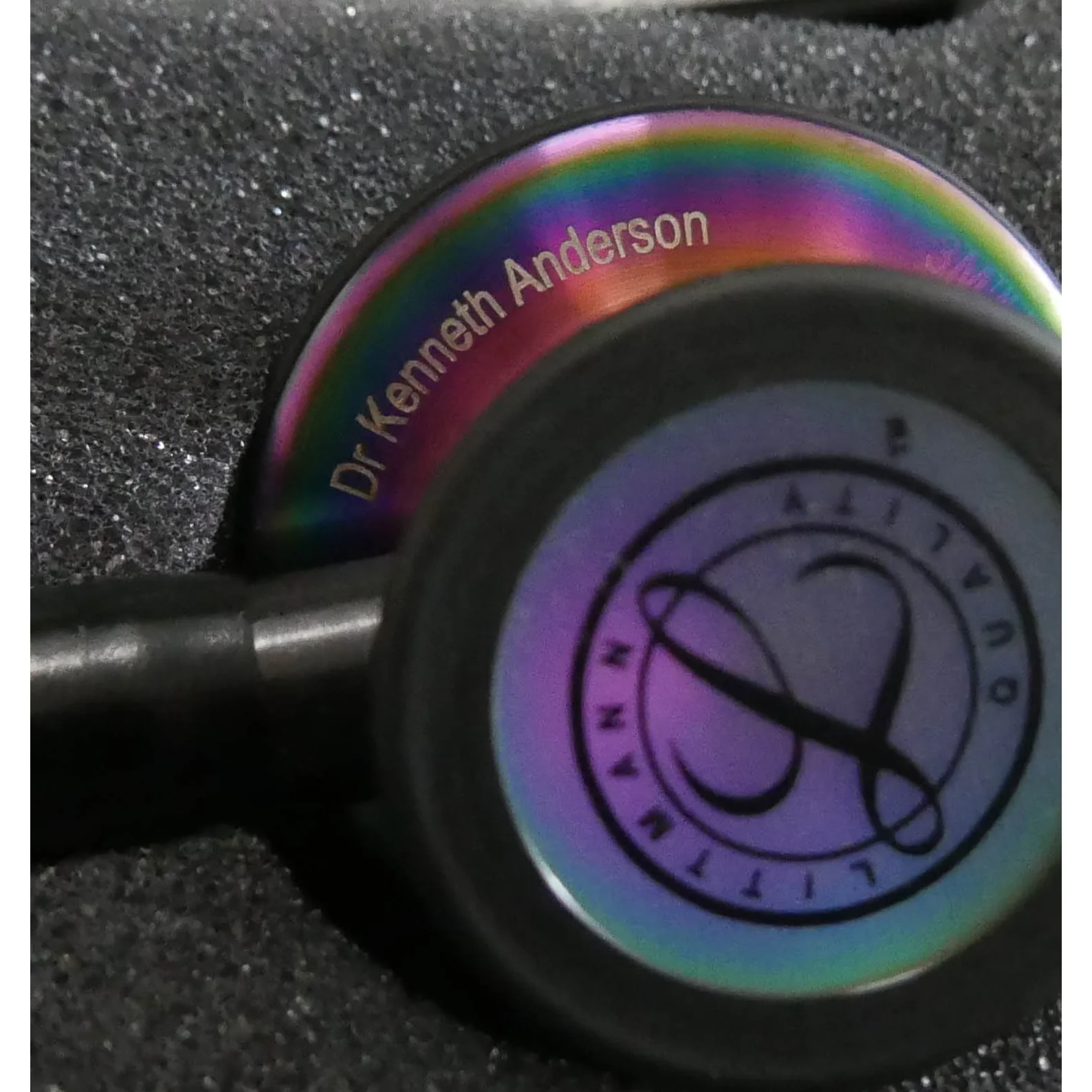 Littmann Cardiology IV Diagnostic Stethoscope: Black & Rainbow 6165 - Image 9