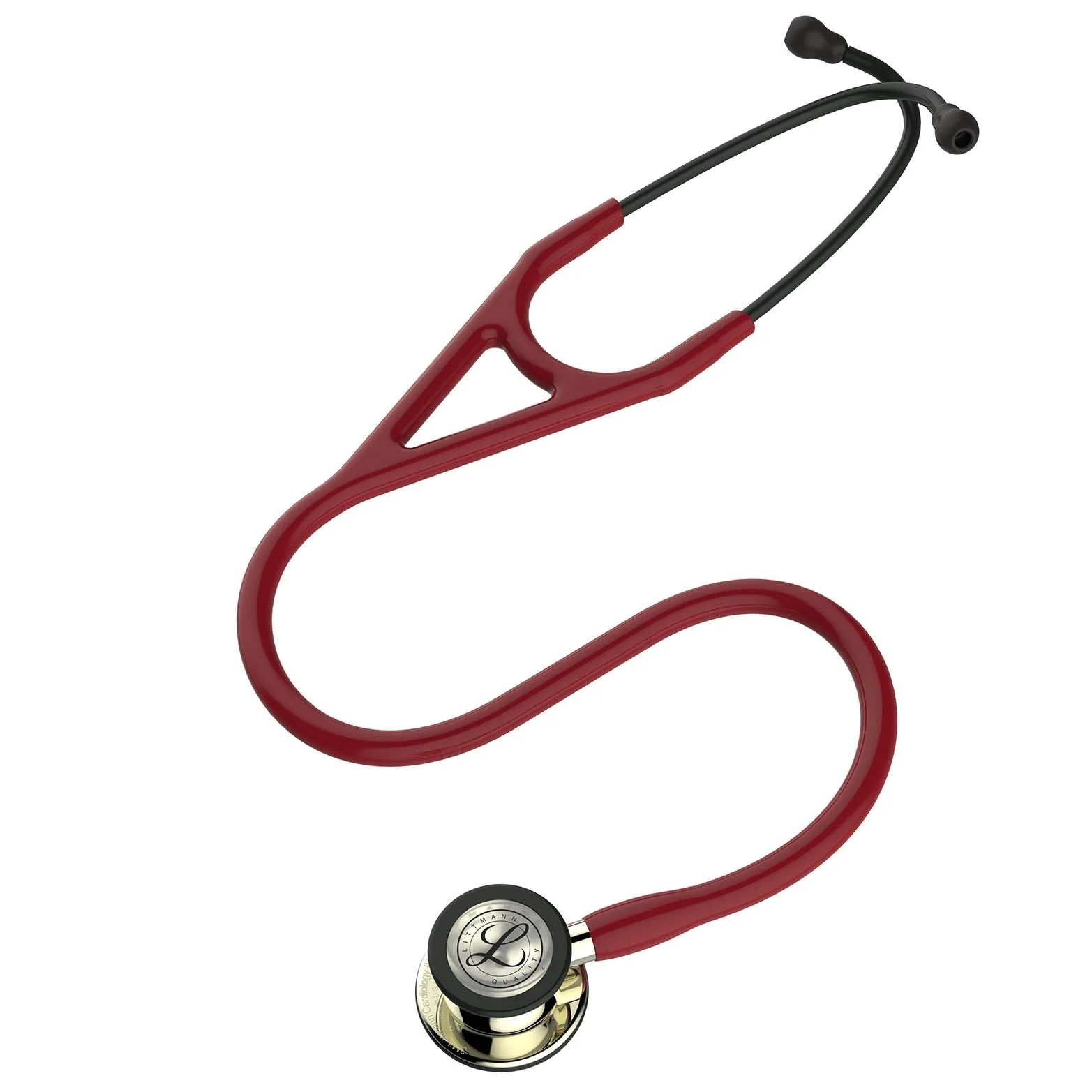 Littmann Cardiology IV Diagnostic Stethoscope: Champagne & Burgundy Tube 6176 - Image 4