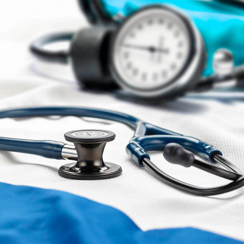 Littmann Cardiology IV Diagnostic Stethoscope: Champagne & Caribbean Blue 6190 - Image 2