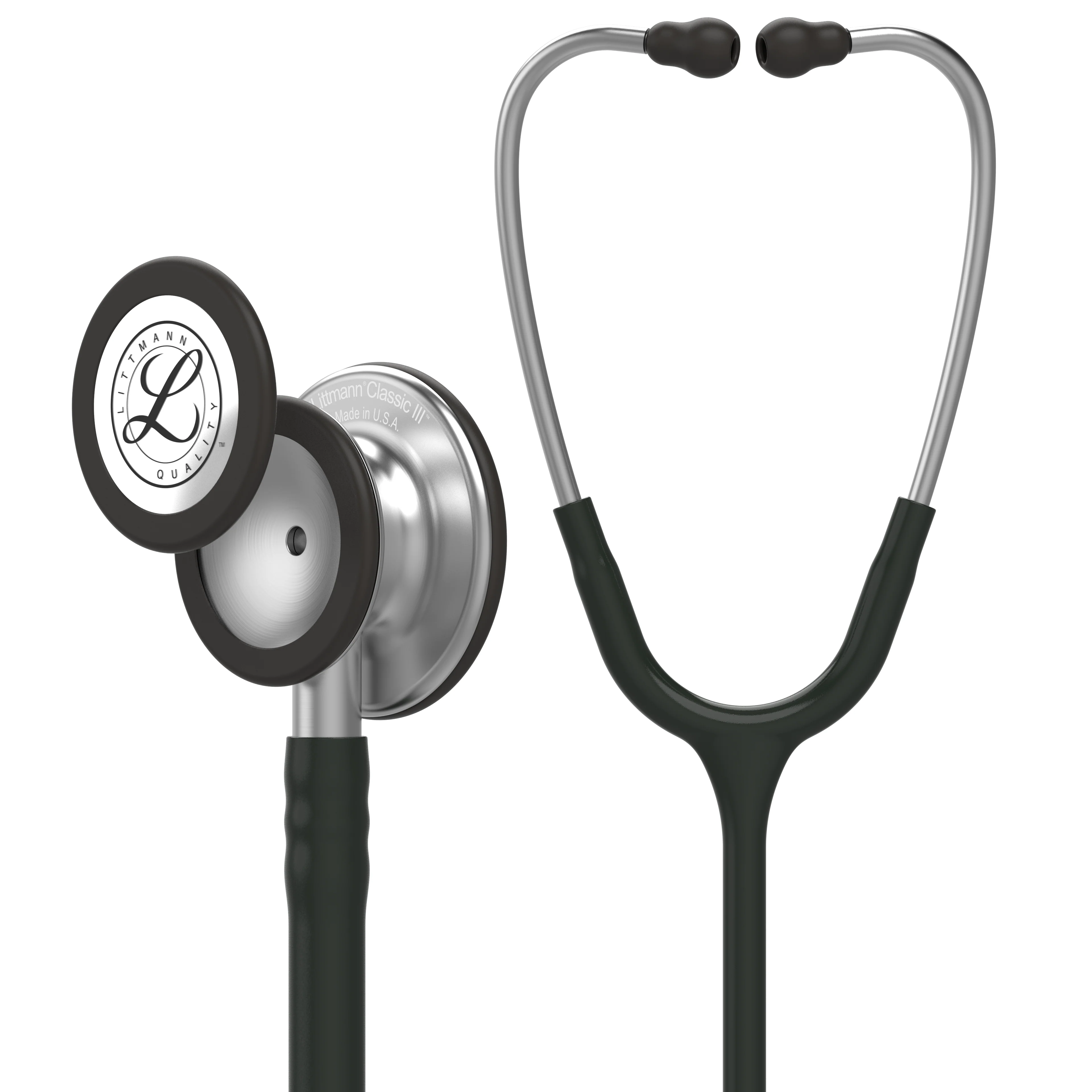 Littmann Classic III Monitoring Stethoscope: Black 5620 - Over Engraved - Image 2