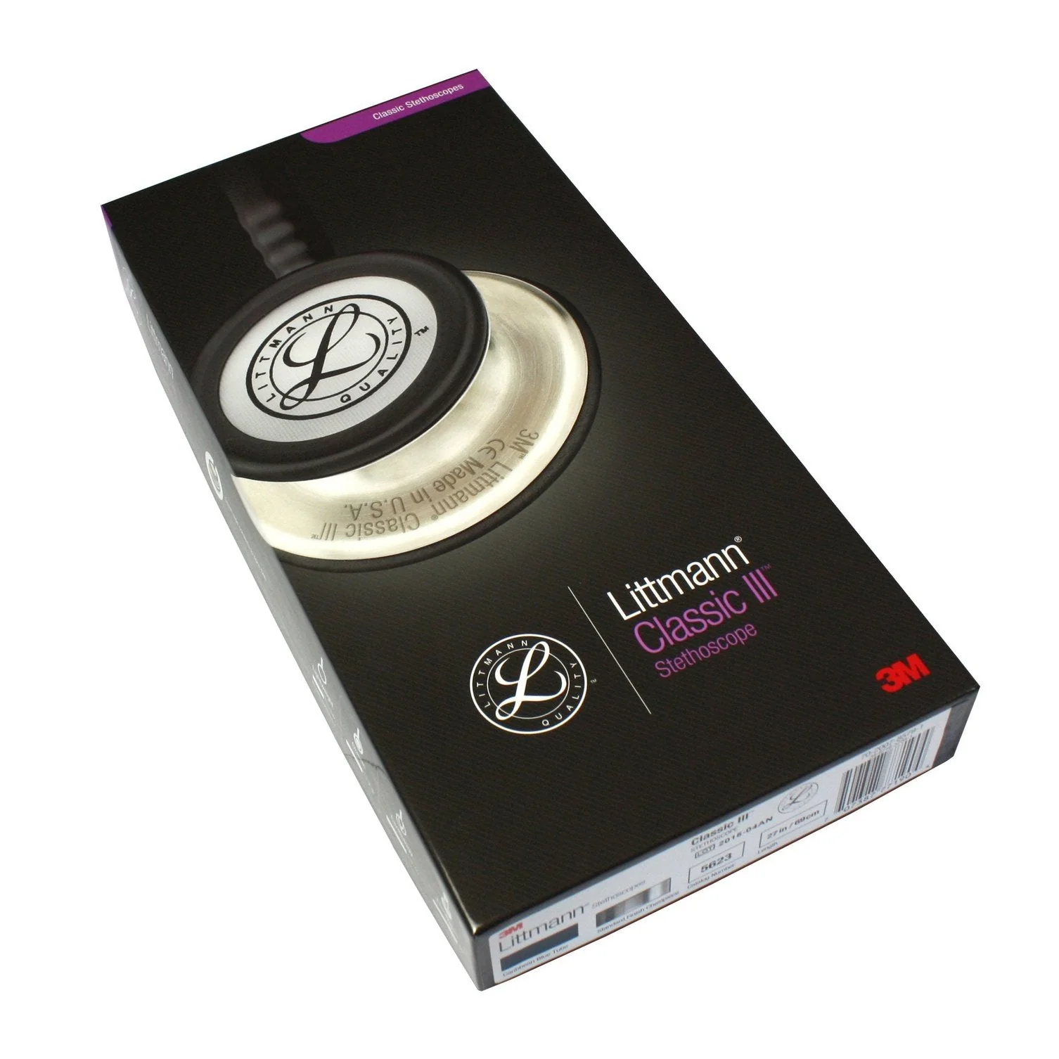 Littmann Classic III Monitoring Stethoscope: Caribbean Blue 5623 - Over Engraved - Image 13
