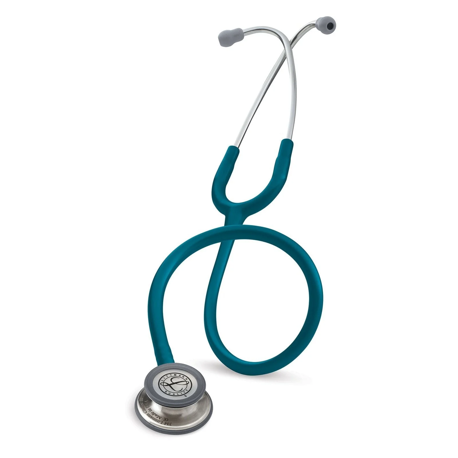Littmann Classic III Monitoring Stethoscope: Caribbean Blue 5623 - Over Engraved - Image 3