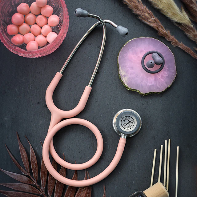 Littmann Classic III Monitoring Stethoscope: Champagne Rose Satin  5910C - Image 2