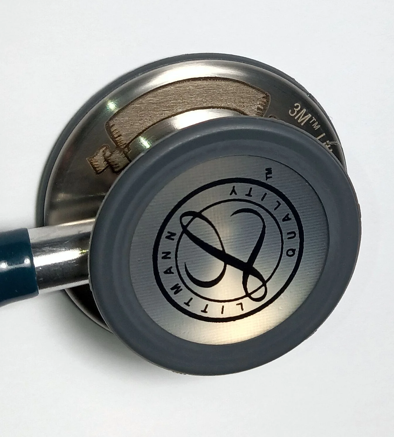 Littmann Classic III Monitoring Stethoscope: Dark Olive and Smoke Finish 5812 - Over Engraved - Image 6