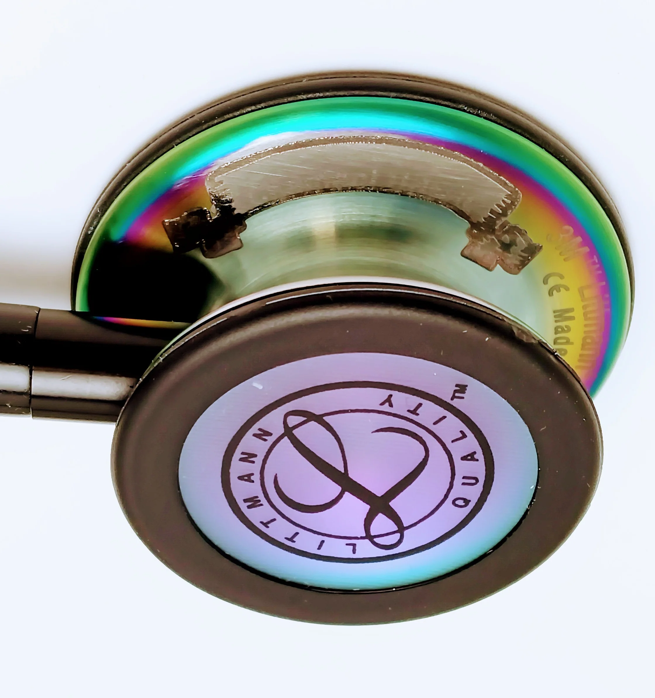 Littmann Classic III Monitoring Stethoscope: Mirror & Ceil Blue - Smoke Stem 5959 - Over Engraved - Image 14