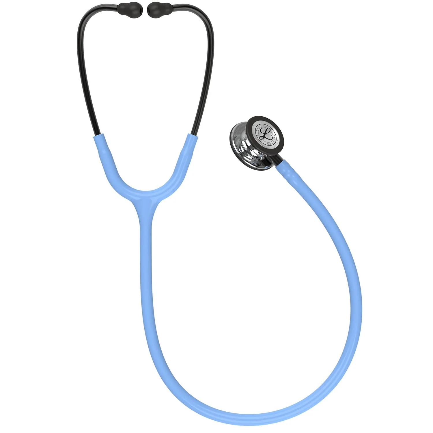 Littmann Classic III Monitoring Stethoscope: Mirror & Ceil Blue - Smoke Stem 5959 - Over Engraved - Image 5