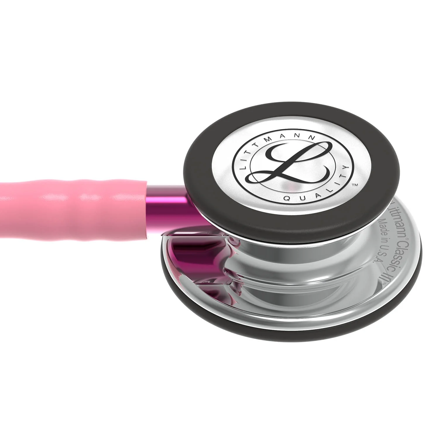 Littmann Classic III Monitoring Stethoscope: Mirror & Pearl Pink - Pink Stem 5962 - Image 6