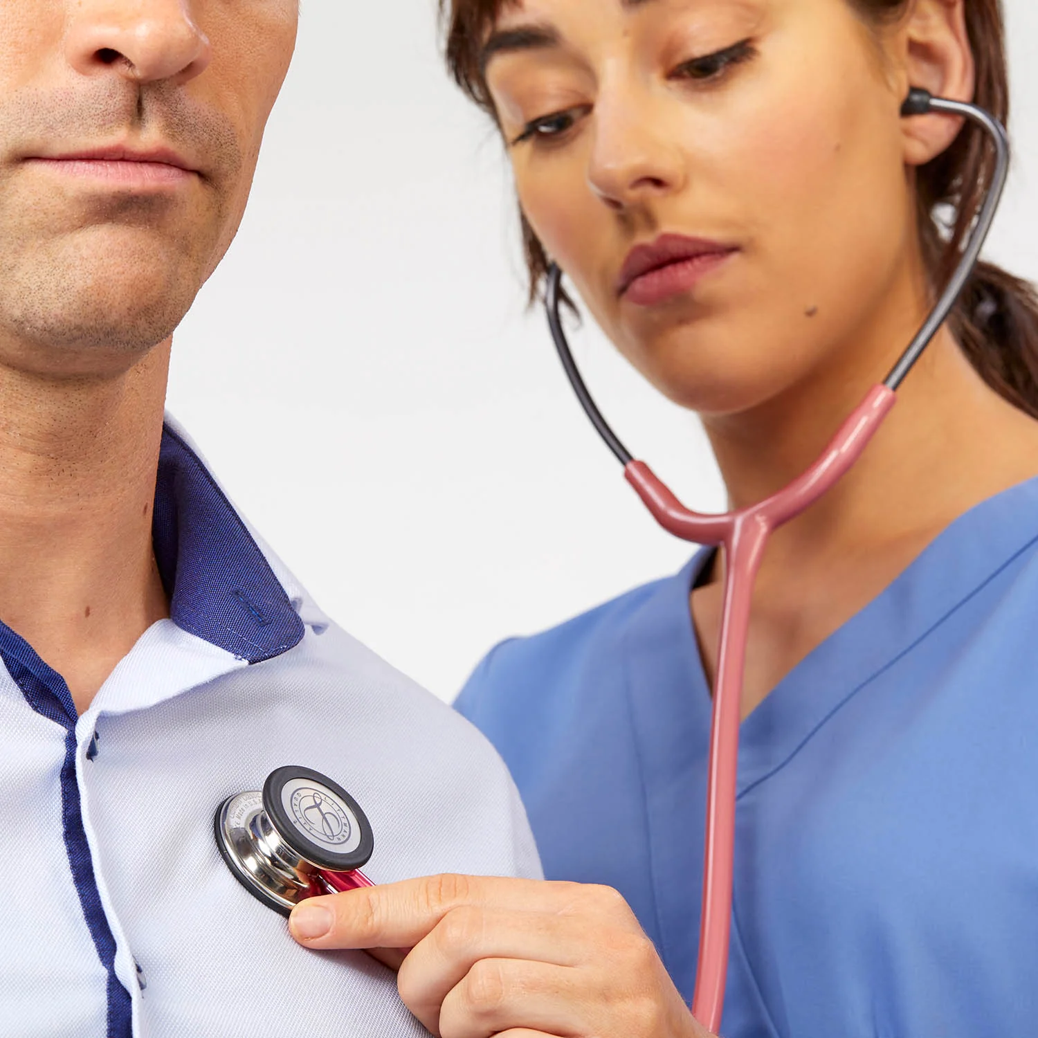 Littmann Classic III Monitoring Stethoscope: Mirror & Pearl Pink - Pink Stem 5962 - Image 8