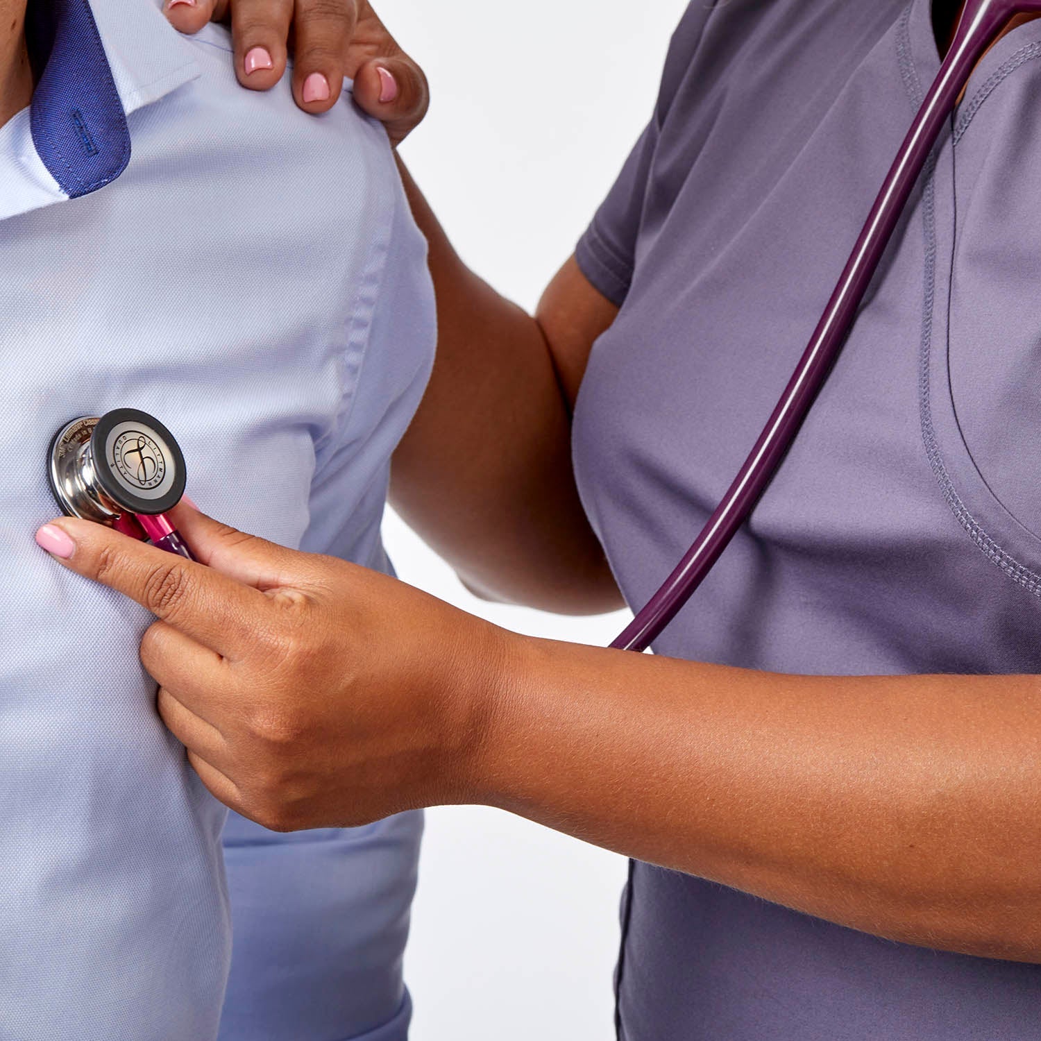 Littmann Classic III Monitoring Stethoscope: Mirror & Plum - Pink Stem 5960- Over Engraved - Image 7