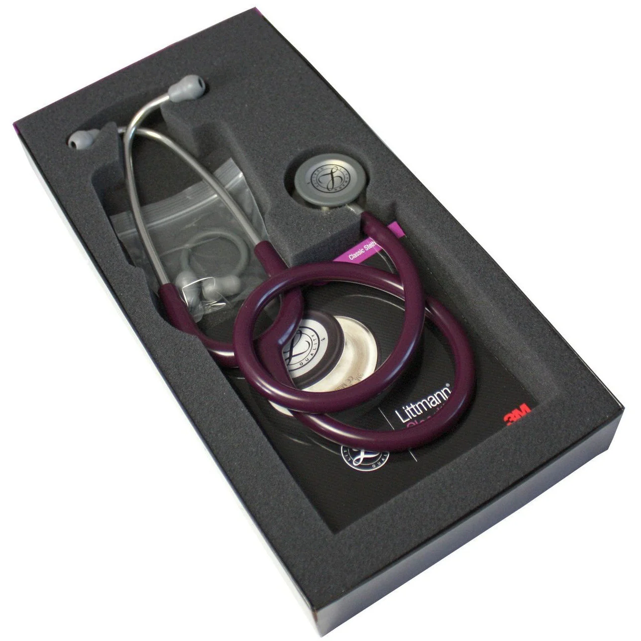 Littmann Classic III Monitoring Stethoscope: Plum 5831 - Over Engraved - Image 13