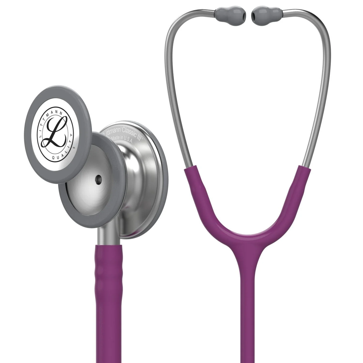 Littmann Classic III Monitoring Stethoscope: Plum 5831 - Over Engraved - Image 2
