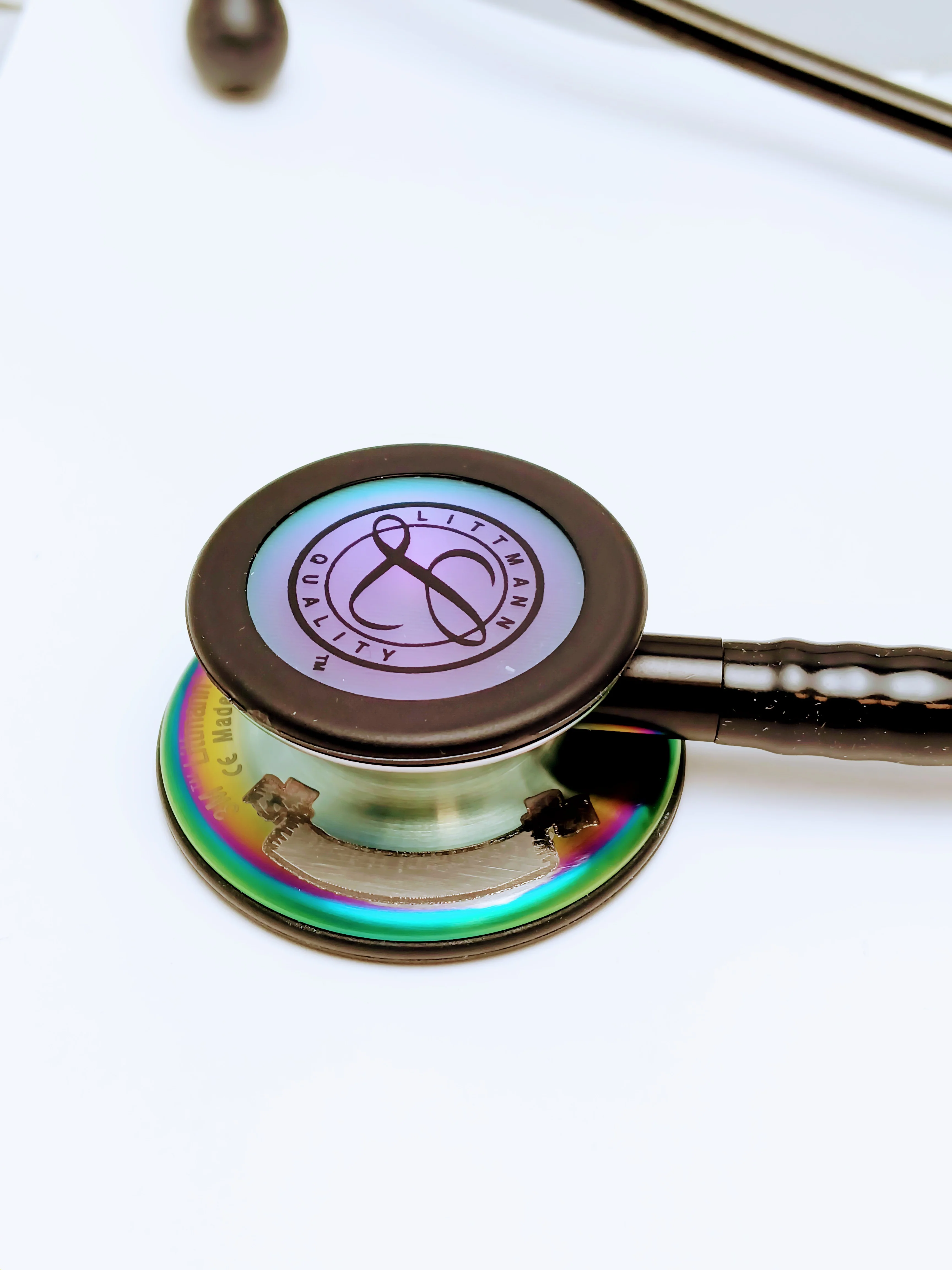 Littmann Classic III Monitoring Stethoscope: Turquoise 5835 - Over Engraved - Image 3