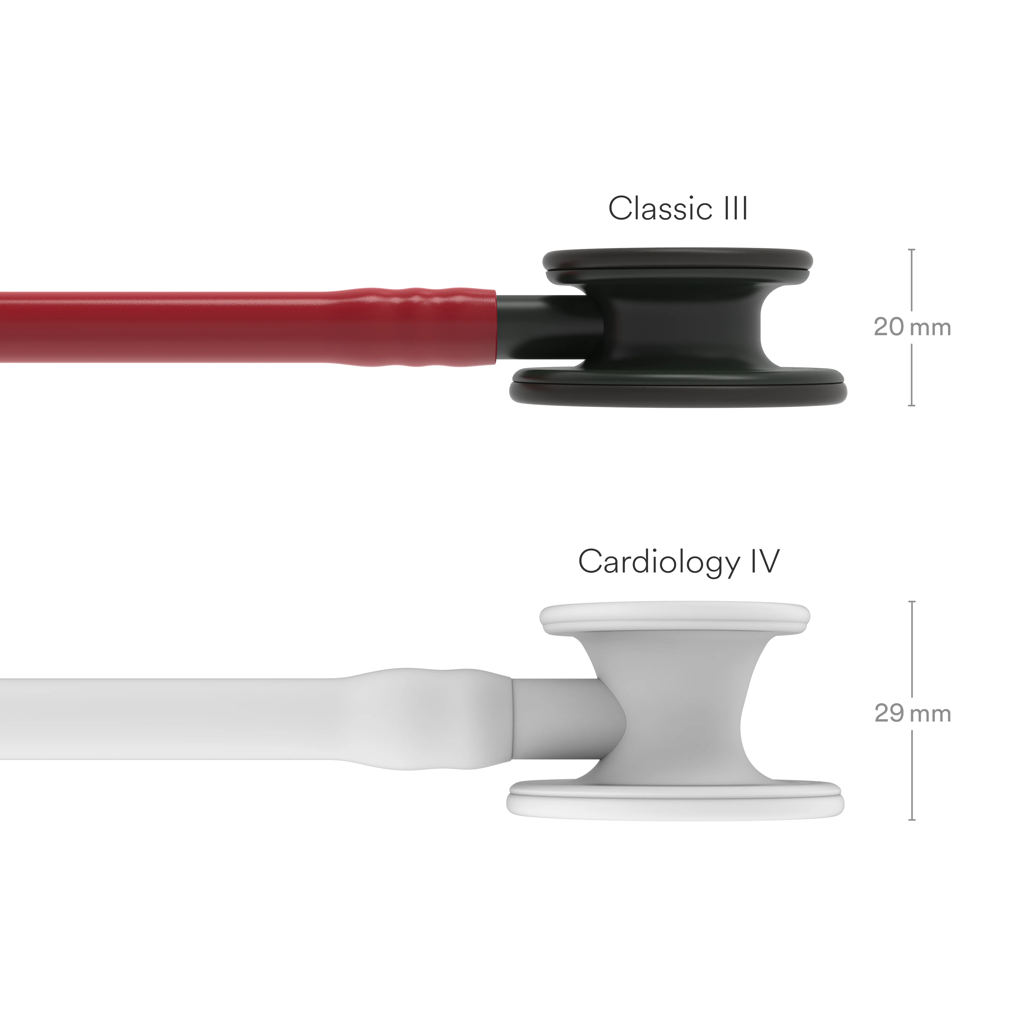 Littmann Classic III Monitoring Stethoscope: Black and Burgundy 5868 - Image 8