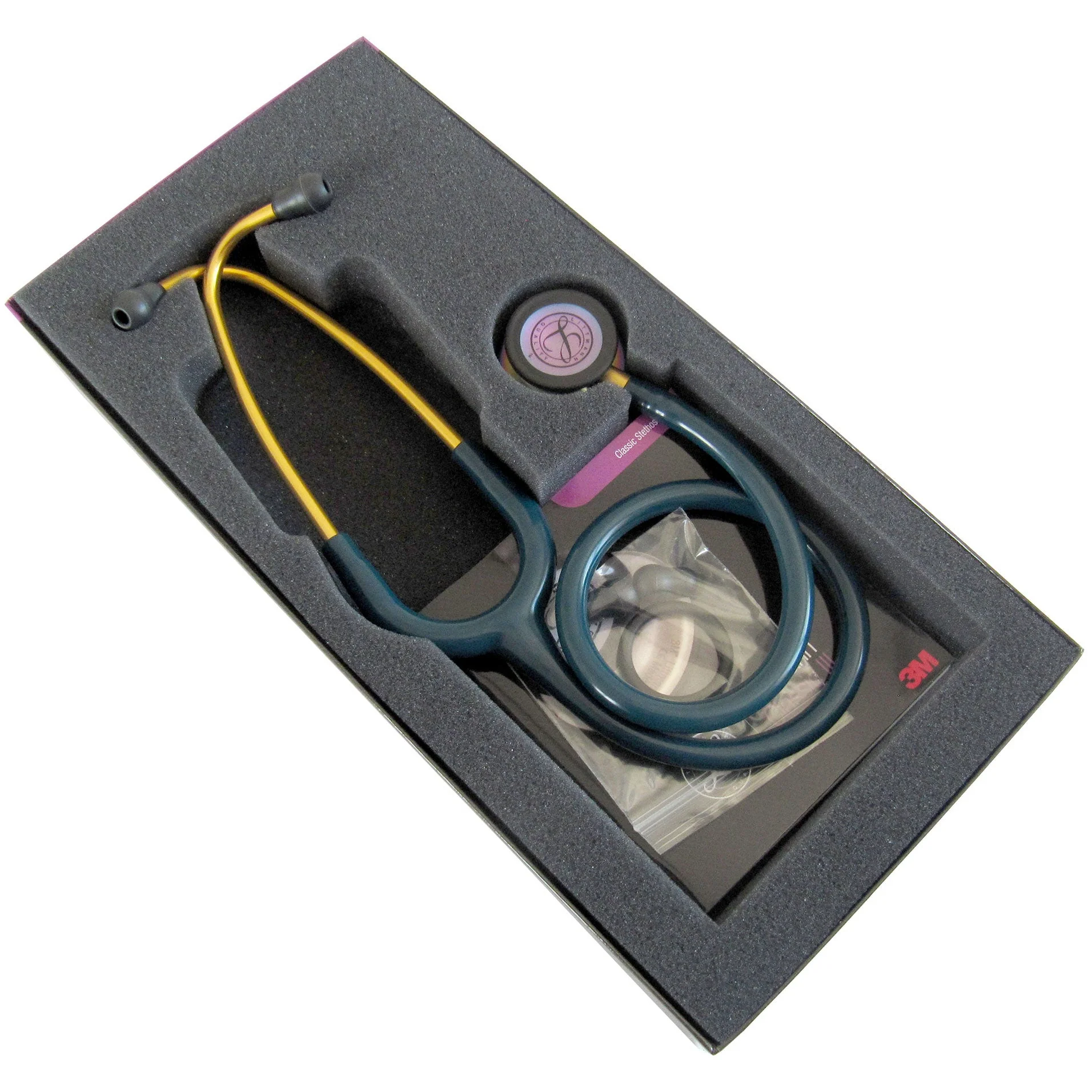 Littmann Classic III Monitoring Stethoscope: Caribbean Blue Rainbow 5807 - Image 14