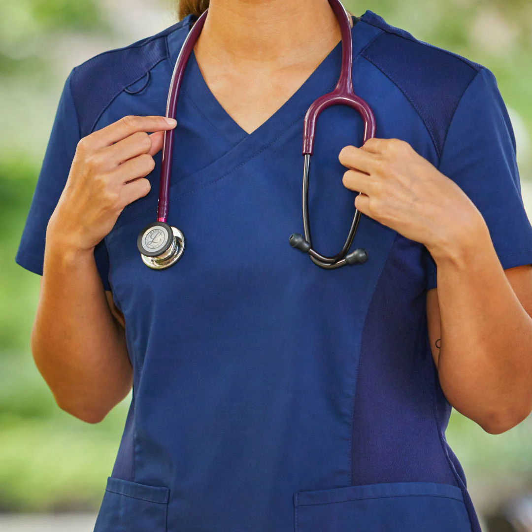 Littmann Classic III Monitoring Stethoscope: Champagne & Burgundy 5864 - Image 2