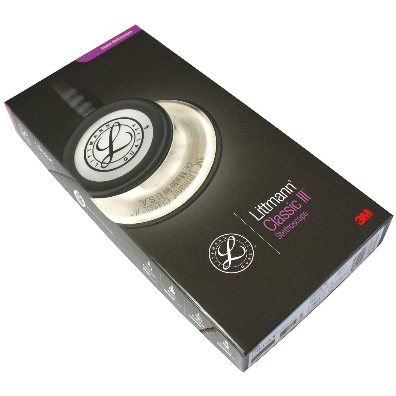 Littmann Classic III Monitoring Stethoscope: Gray 5621 - Image 12