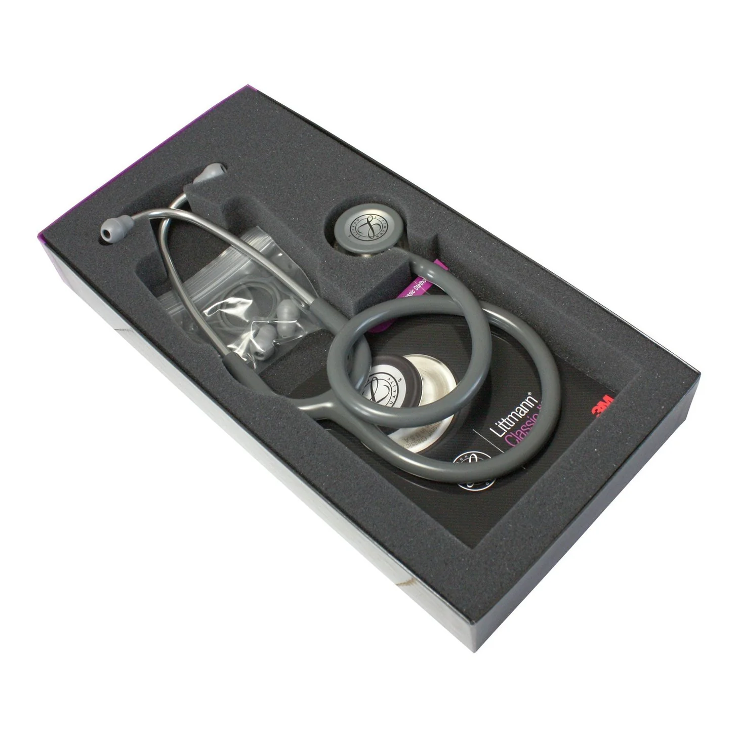 Littmann Classic III Monitoring Stethoscope: Gray 5621 - Image 13