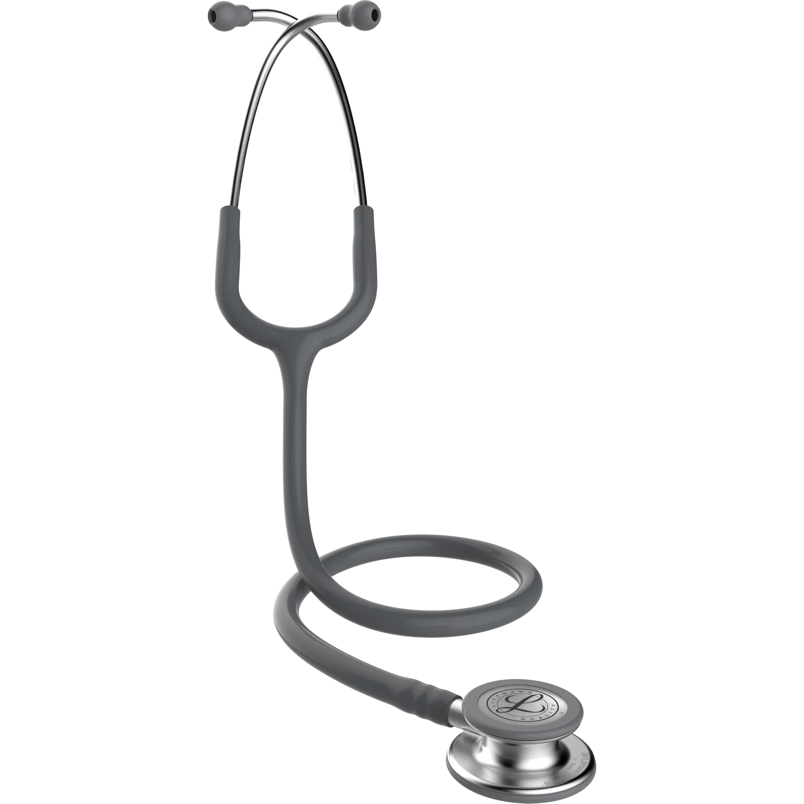 Littmann Classic III Monitoring Stethoscope: Gray 5621 - Image 2