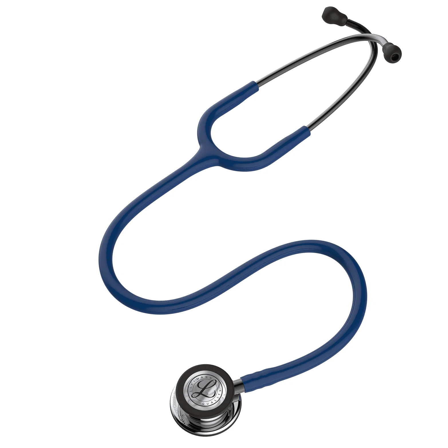Littmann Classic III Monitoring Stethoscope: Mirror & Navy Blue 5863 - Image 4