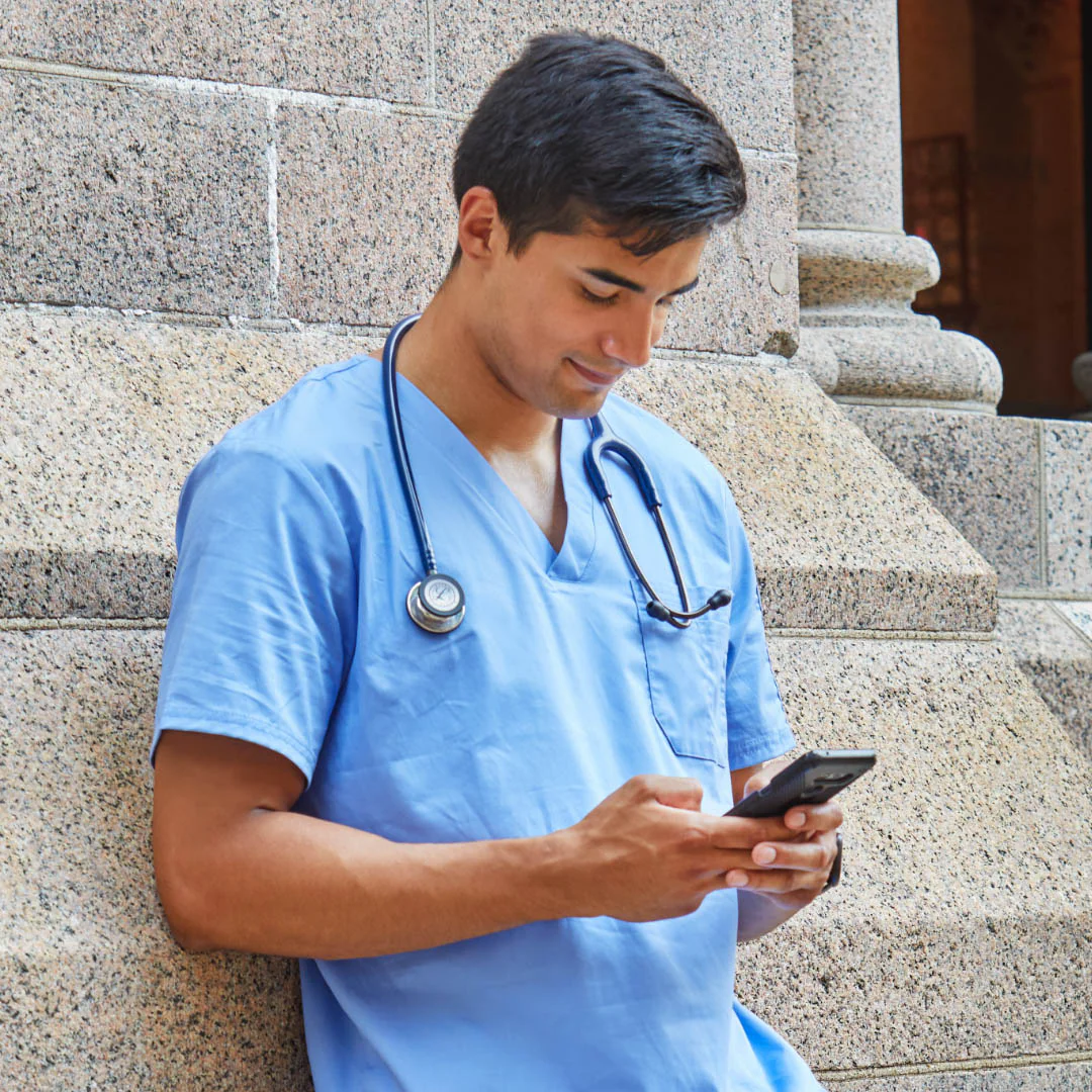 Littmann Classic III Monitoring Stethoscope: Mirror & Navy Blue 5863 - Image 9