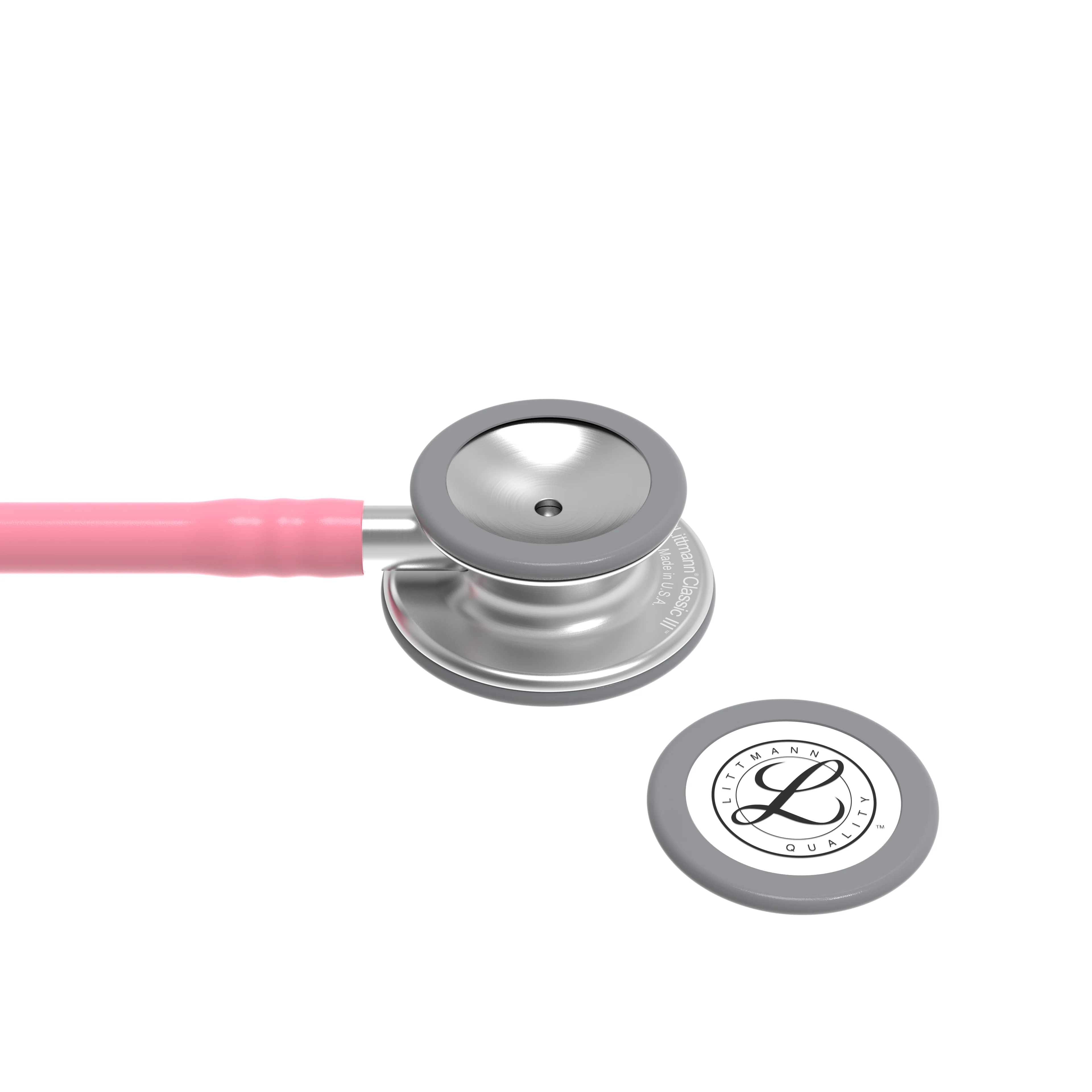 Littmann Classic III Monitoring Stethoscope: Pearl Pink 5633a - Image 7
