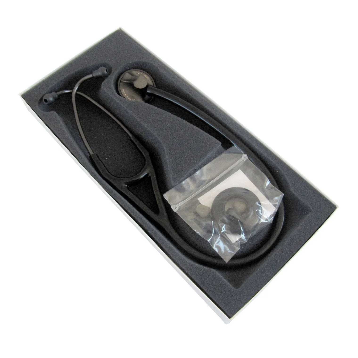Littmann Master Cardiology Stethoscope: Black & Smoke Finish 2176 - Over engraved - Image 2