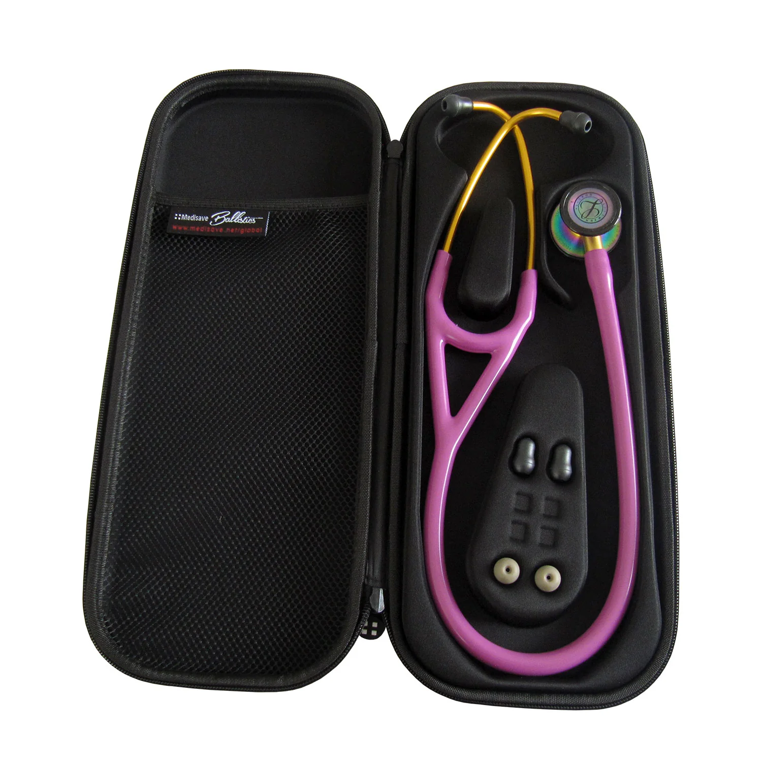 Medisave Ballistics Premium Cardiology Stethoscope Case - Burgundy - Image 2