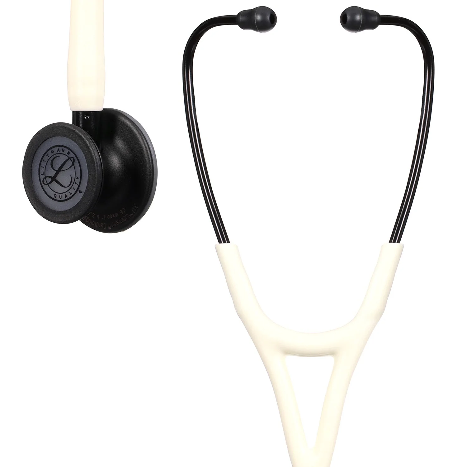 Over-Etched Littmann Cardiology IV Diagnostic Stethoscope: Alabaster 6186C/B