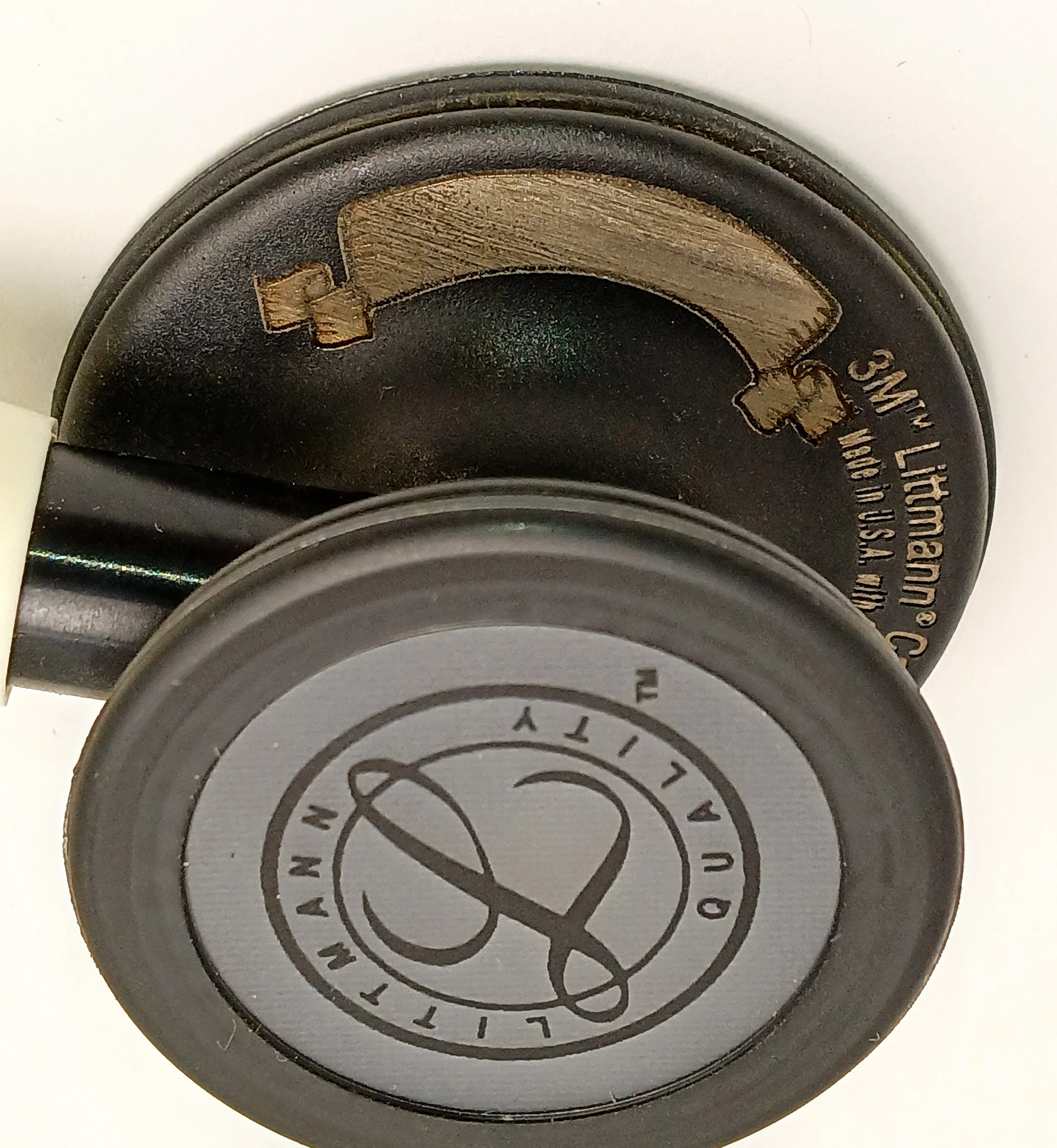 Over-Etched Littmann Cardiology IV Diagnostic Stethoscope: Alabaster 6186C/B - Image 2