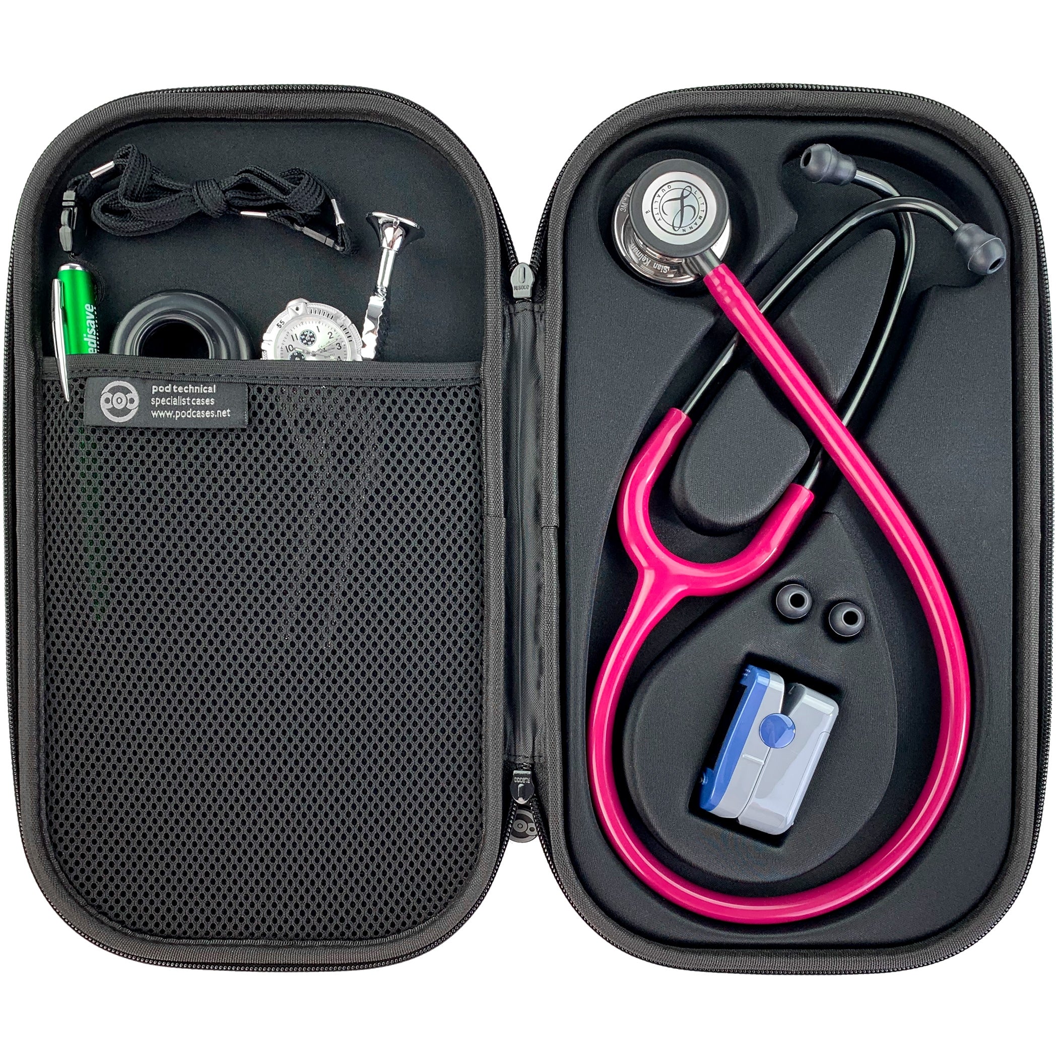 Pod Technical Cardiopod II Stethoscope Case for all Littmann Stethoscopes - All Black - Image 9
