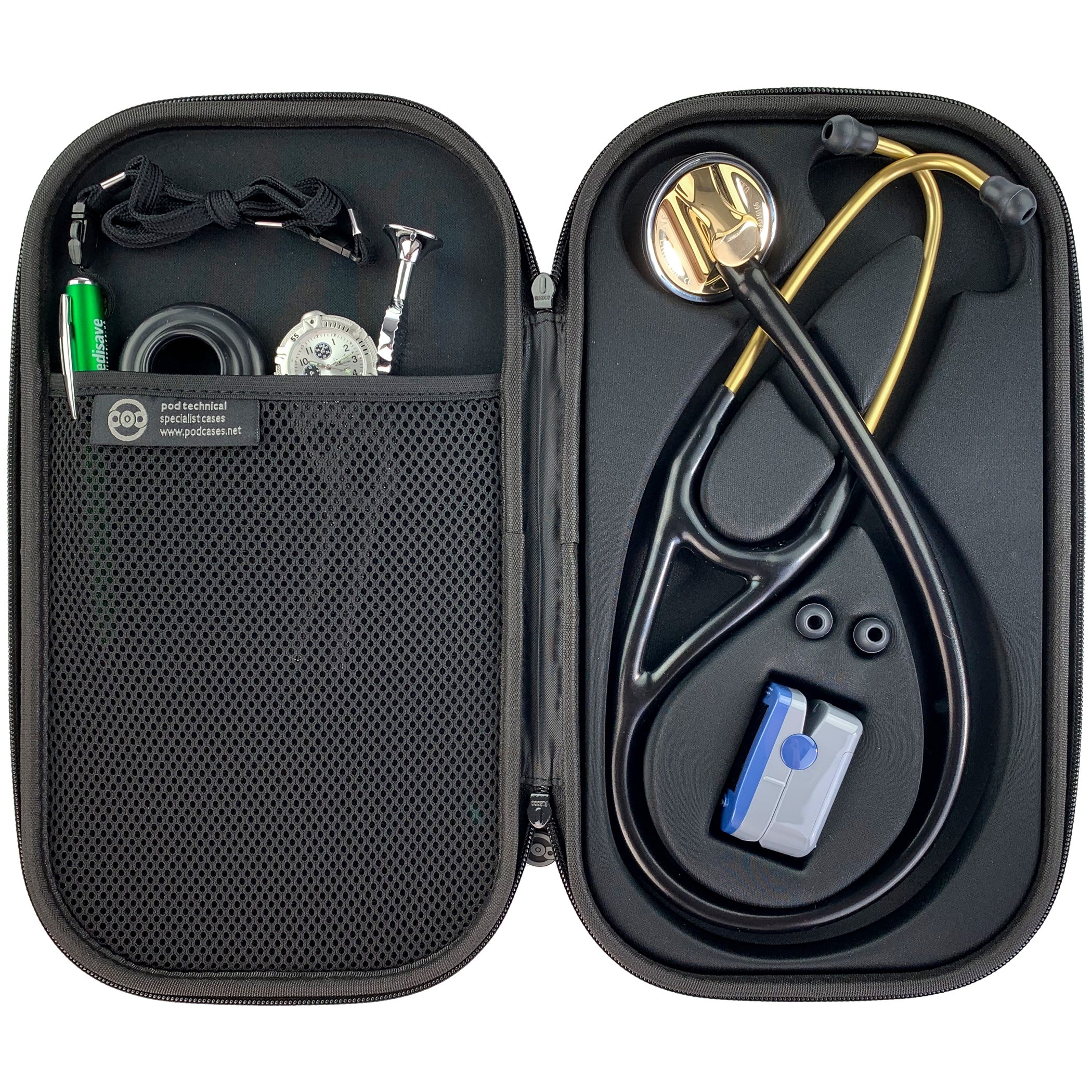 Pod Technical Cardiopod II Stethoscope Case for all Littmann Stethoscopes - Burgundy - Image 9