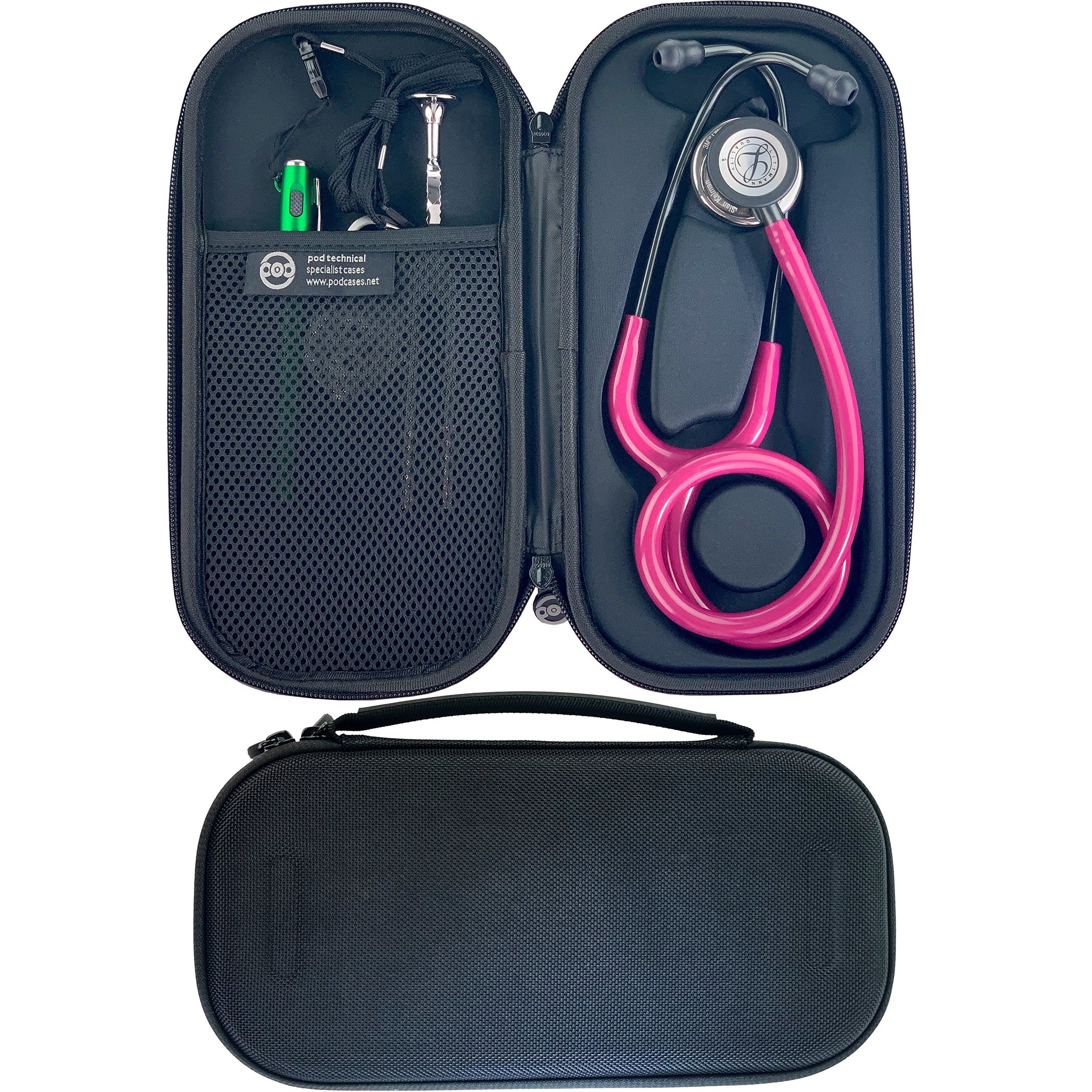 Pod Technical Classicpod Micro Stethoscope Case for Littmann Classic Stethoscopes - All Black
