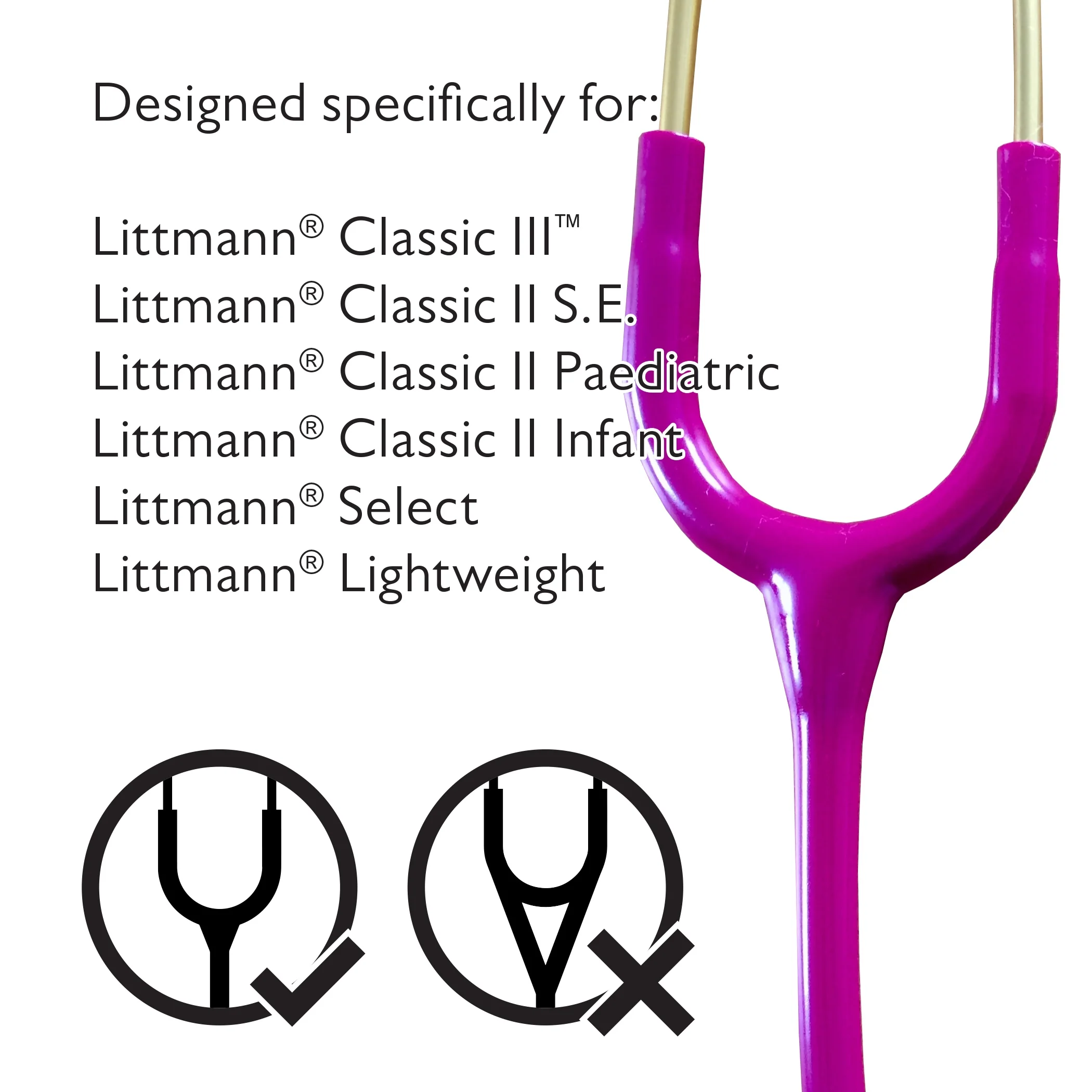 Pod Technical Classicpod Micro Stethoscope Case for Littmann Classic Stethoscopes - All Black - Image 2