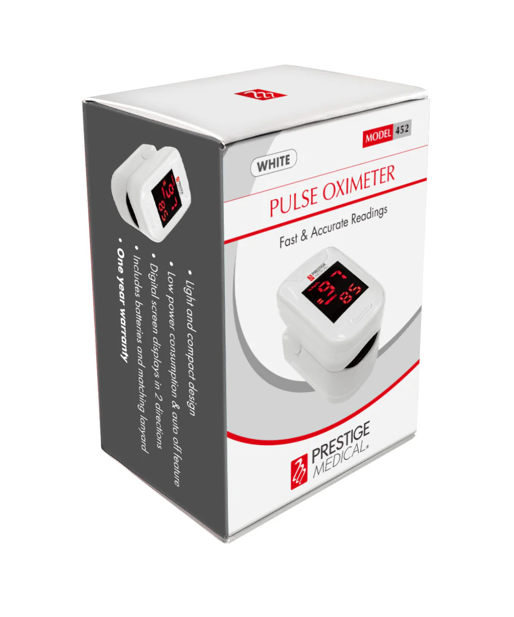 Prestige Fingertip Pulse Oximeter - White - Image 2