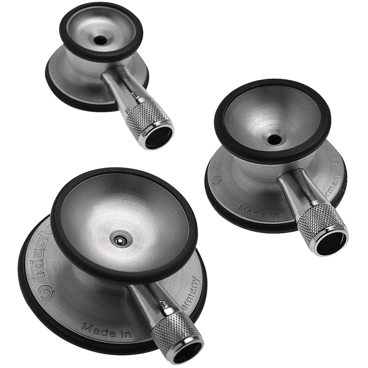 Riester 3 Tristar Stethoscope Chestpieces (Adult, Baby and Neonatal) - Aluminum