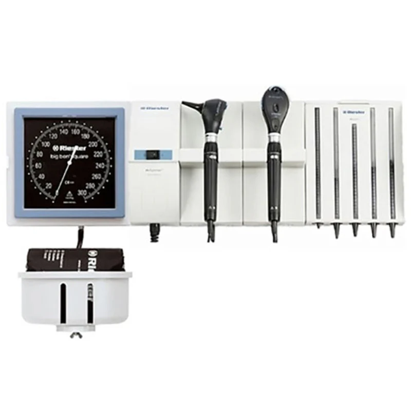 Riester Wall Diagnostic Ri-Former 2 Handles 3.5V / 120V L3 Led Otoscope, L2 Led Ophthalmoscope Aneroid Sphygmomanometer
