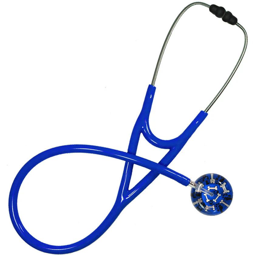 Ultrascope Pediatric Single Stethoscope - Pawprints & Bones - Image 6