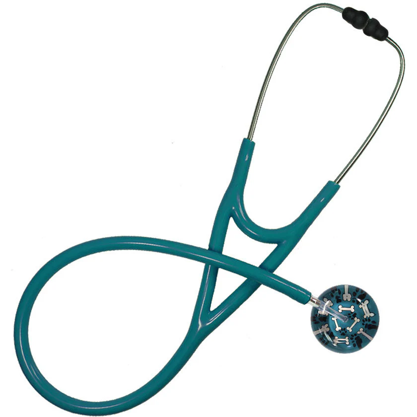 Ultrascope Pediatric Single Stethoscope - Pawprints & Bones - Image 7