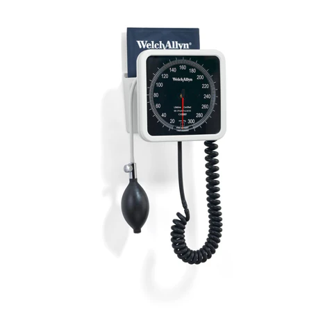 Welch Allyn 767 Wall Aneroid Sphygmomanometer with Size-11 Adult Cuff