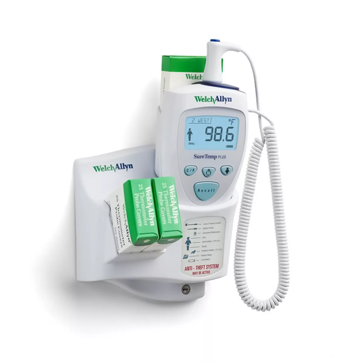 Welch Allyn Suretemp Plus 692 - Rectal Probe - Wall Mounted